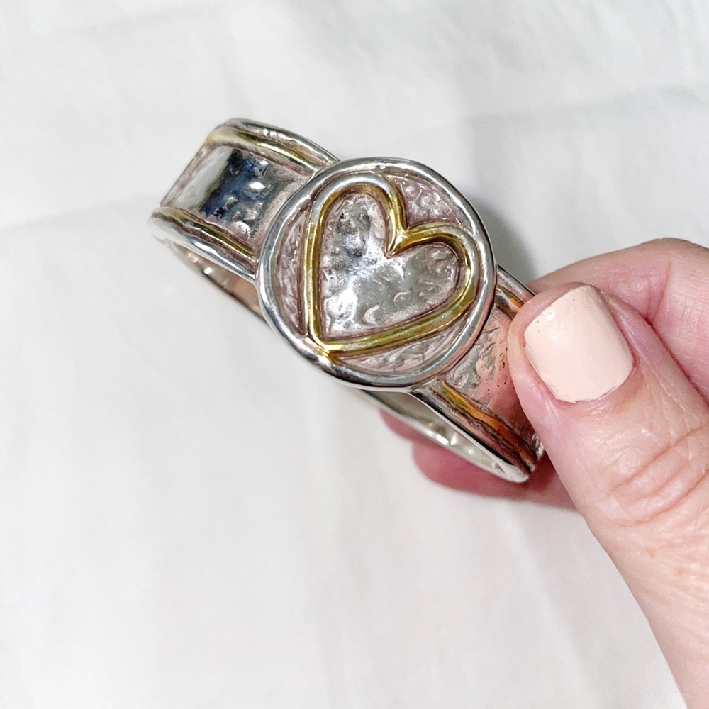 Brighton Two-Tone Heart Bracelet - Picture 2 of 5